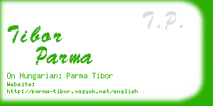 tibor parma business card